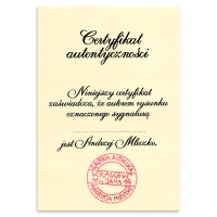 Certyfikat autentyczności
