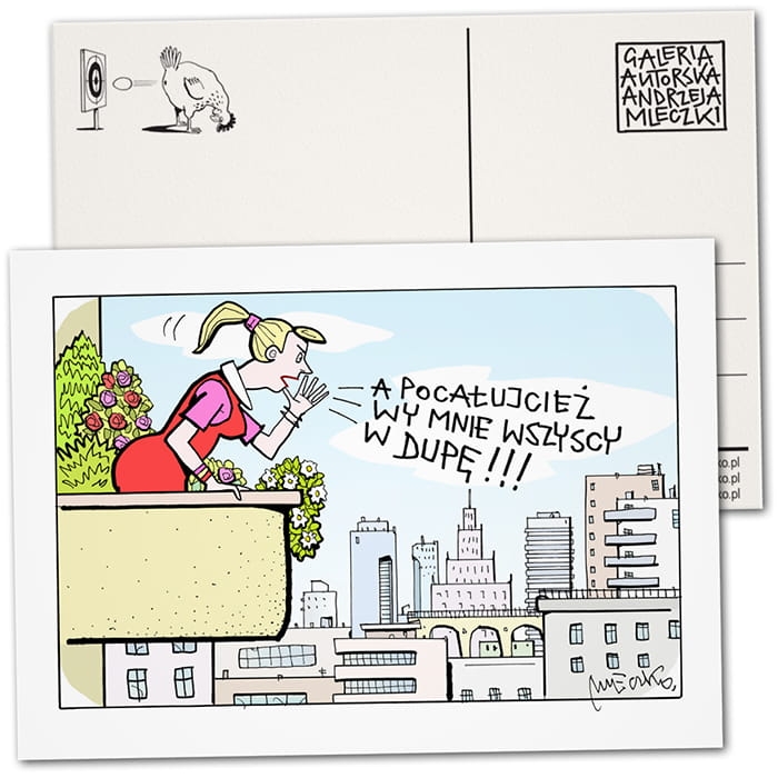 Pocztówka - Pocałujcież (damska)