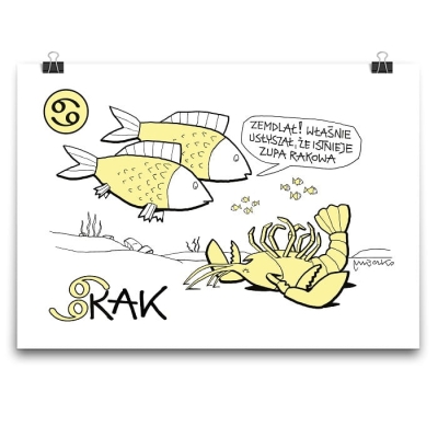 Plakat - Znak zodiaku - Rak