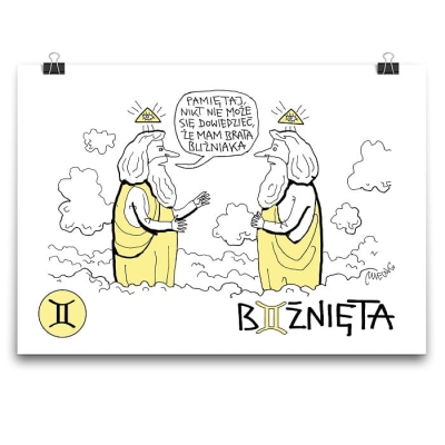 Plakat - Znak zodiaku - Bliźnięta