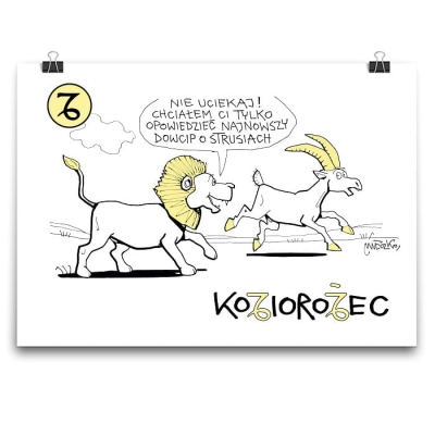 Plakat - Znak zodiaku - Koziorożec
