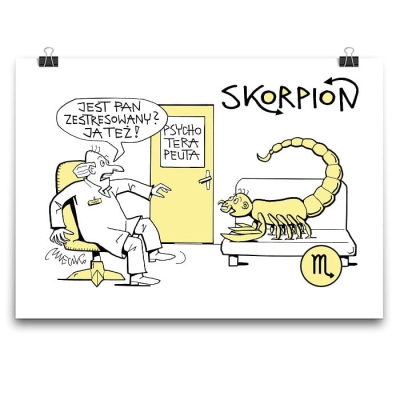 Plakat - Znak zodiaku - Skorpion