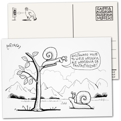 Pocztówka - Ślimaki 