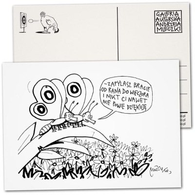 Pocztówka - Zapylasz bracie