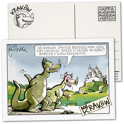 Pocztówka - Smoki