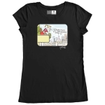T-shirt Pocałujcież (damski/czarny)