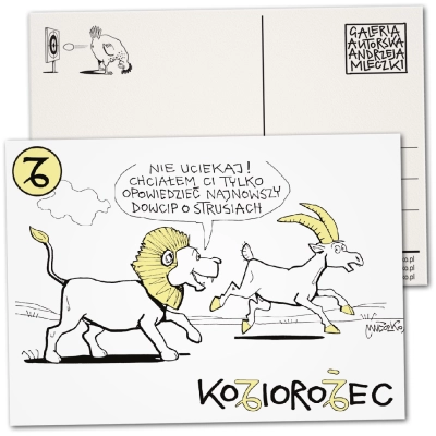 Pocztówka - Znak zodiaku - Koziorożec