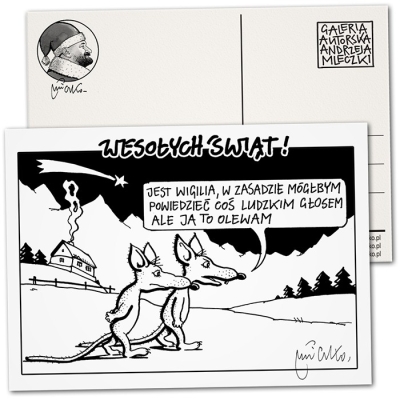 Pocztówka świąteczna - Ja to olewam 